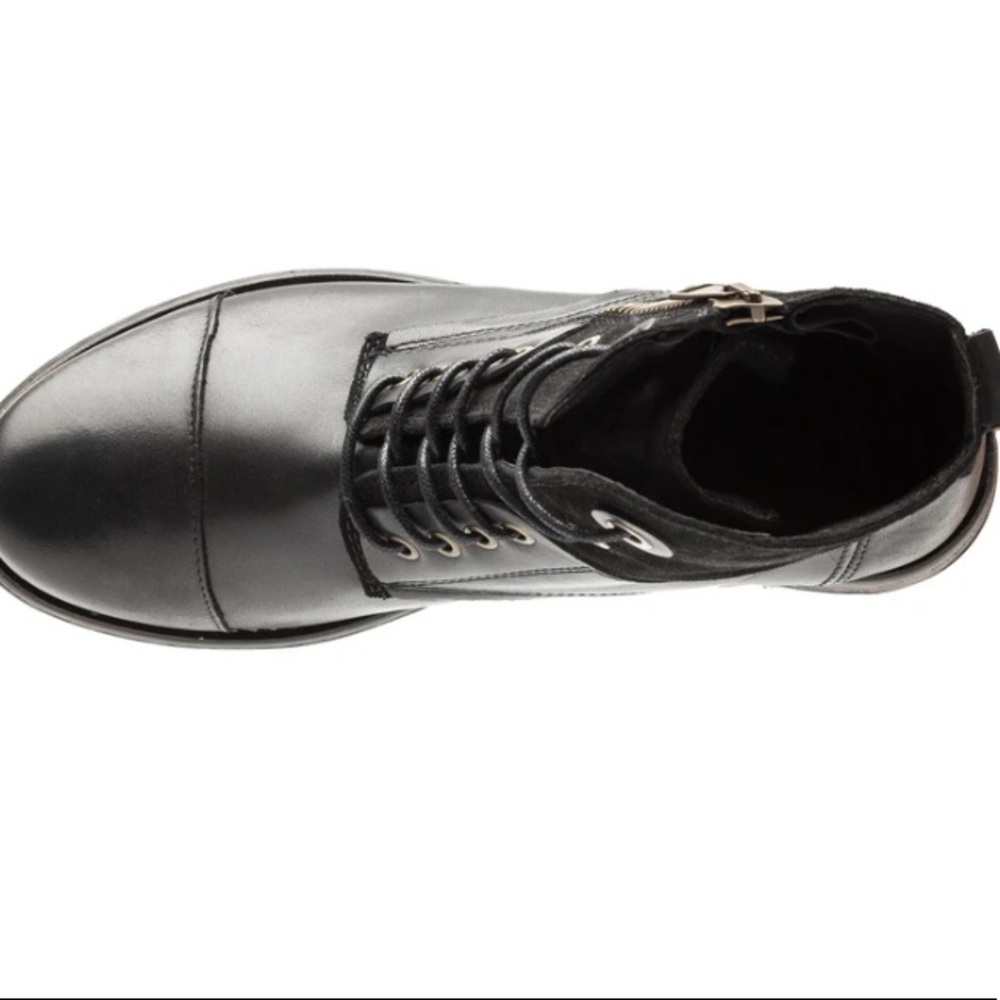 Tara M NEW Size 7-7.5 (38) Black Loris Lace-Up Boot - Picture 4 of 7